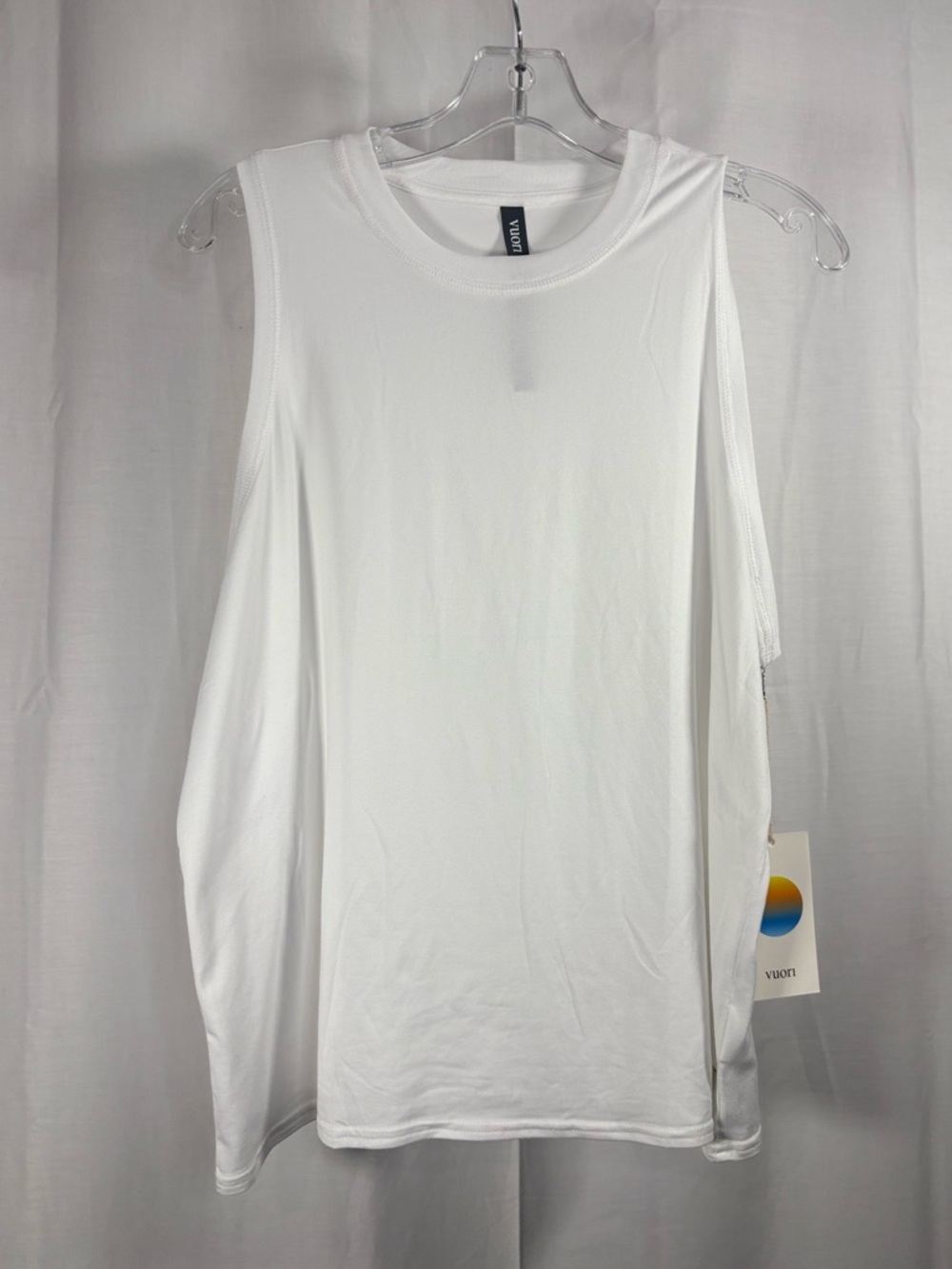 NWT Vuori Women’s Energy Top White Sleeveless Muscle Tank Size XL